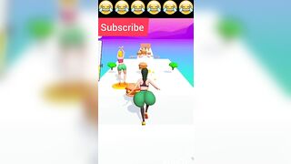 Twerk Race 3D ???????????? All Levels Gameplay Trailer Android,ios New Game#shorts