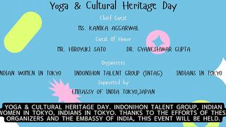 International Yoga Day is coming. The free yoga is amazing! Yoga & Cultural Heritage Day (2023/6/10)