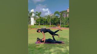 partner yoga for beginners ||partner yoga stretches