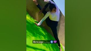 me to yoga :-.....???????? #yt #shortvideo #youtube #youtuber #yoga #shorts #shortvideo #trending #song