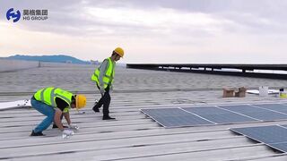 Flexible Solar Module Installation 540 pcs#hgenergy#HG#solarenergy#flexiblesolar#lightweightsolar