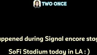 TWICE's twerk dance battle with a ONCE in SoFi Stadium, LA ????