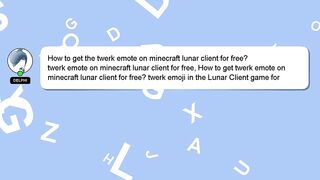 How to get the twerk emote on minecraft lunar client for free?