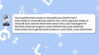 How to get the twerk emote on minecraft lunar client for free?