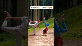 OUTSTANDING ACROBATIC YOGA BY INDIAN COUPLE????||#yoga #shorts #sanak #trending