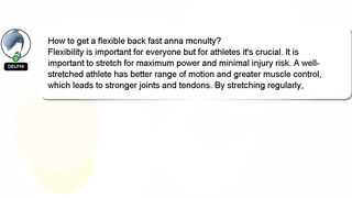 How to get a flexible back fast anna mcnulty?