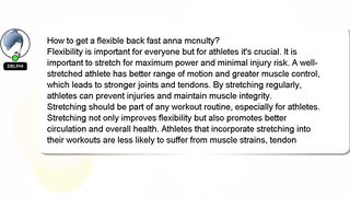 How to get a flexible back fast anna mcnulty?