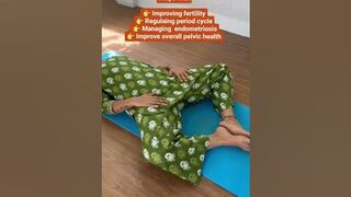 Improve Uterus Health ????‍♀️???????? #yoga #yogateacher #yogaforbeginners #yogaasana #dailyexercise