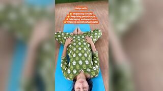 Improve Uterus Health ????‍♀️???????? #yoga #yogateacher #yogaforbeginners #yogaasana #dailyexercise