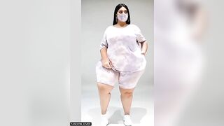 Lingerie Fashion Model Plus Size Temu Clothing Haul 2023 #lingerie #temuhaul #plussize