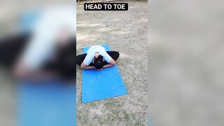 Try from head to toe #thighs and back stretching #viralvideo #shorts