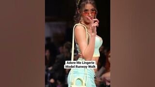 Adore Me Lingerie Model Runway Walk Nina Jananovic NYFW Fall Winter 2023 #shorts