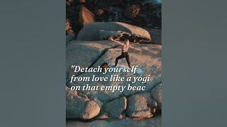 Love Is A Beach: Embrace Detachment Like A Yoga Master On That Empty Beach... #shorts