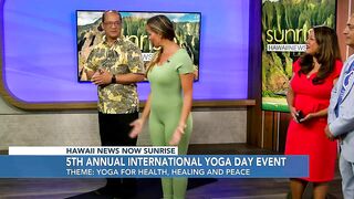 Celebrating International Yoga Day on HNN's Sunrise Weekends