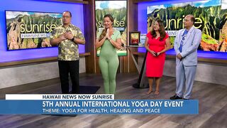 Celebrating International Yoga Day on HNN's Sunrise Weekends