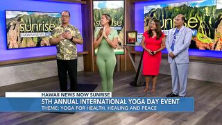 Celebrating International Yoga Day on HNN's Sunrise Weekends