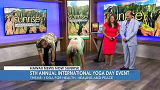 Celebrating International Yoga Day on HNN's Sunrise Weekends