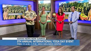 Celebrating International Yoga Day on HNN's Sunrise Weekends