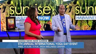 Celebrating International Yoga Day on HNN's Sunrise Weekends