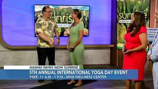 Celebrating International Yoga Day on HNN's Sunrise Weekends