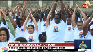 The 9th International Yoga Day Celebrations held