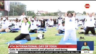 The 9th International Yoga Day Celebrations held