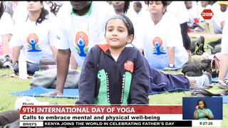 The 9th International Yoga Day Celebrations held