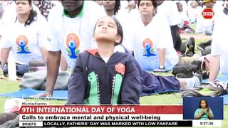 The 9th International Yoga Day Celebrations held