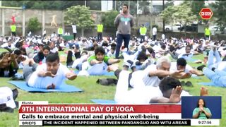 The 9th International Yoga Day Celebrations held