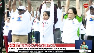 The 9th International Yoga Day Celebrations held