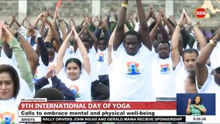 The 9th International Yoga Day Celebrations held