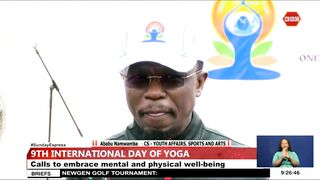 The 9th International Yoga Day Celebrations held