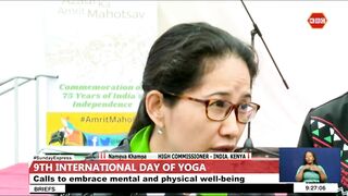 The 9th International Yoga Day Celebrations held