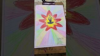 yoga day special drawing | #yoga | @Manvithas_wonderland