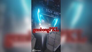 Pemasangan variasi lampu led SURABAYA, DRL alis neon flexible ( BEAT DELUXE ) WA 082129241927