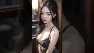 실사 AI art fantasy Moody Sunset & Lingerie, Lookbook 4k 60fps #18 2023