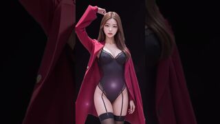 4K AI Art Lingerie Mesh Fashion Lookbook