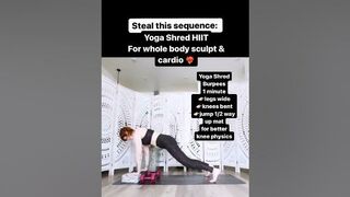 Steal This Sequence : Yoga HIIT for Whole Body Cardio Sculpt OVER 40!❤️‍????