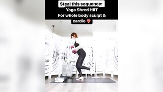 Steal This Sequence : Yoga HIIT for Whole Body Cardio Sculpt OVER 40!❤️‍????