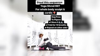 Steal This Sequence : Yoga HIIT for Whole Body Cardio Sculpt OVER 40!❤️‍????