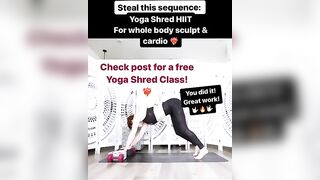 Steal This Sequence : Yoga HIIT for Whole Body Cardio Sculpt OVER 40!❤️‍????