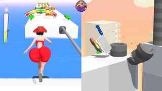 Satisfying Mobile Games: Twerk Race 3D, Slice it All, ASMR Gameplay - New Update