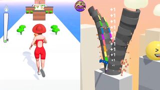 Satisfying Mobile Games: Twerk Race 3D, Slice it All, ASMR Gameplay - New Update