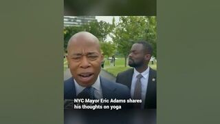 NYC Mayor Eric Adams reflects on yoga after PM Modi's UN-led International Yoga Day #shorts