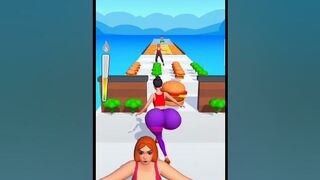 Playing Twerk Run Funny Game #youtubeshorts#shorts