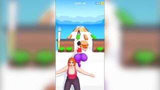 Playing Twerk Run Funny Game #youtubeshorts#shorts