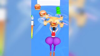 Burger aunty funny twerk #shorts #gameplay #animationshorts