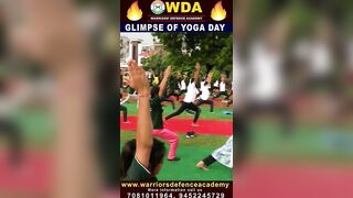 योगा से ही होगा????‍♀️????Glimpse of International Yoga Day celebration at Warriors Defence Academy #yoga