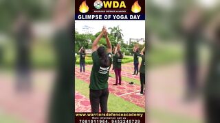 योगा से ही होगा????‍♀️????Glimpse of International Yoga Day celebration at Warriors Defence Academy #yoga