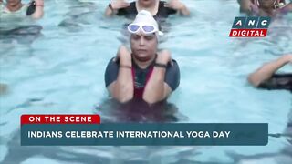 LOOK: Indians mark International Yoga Day on aircraft carriers, trains, swimming pools! | ANC